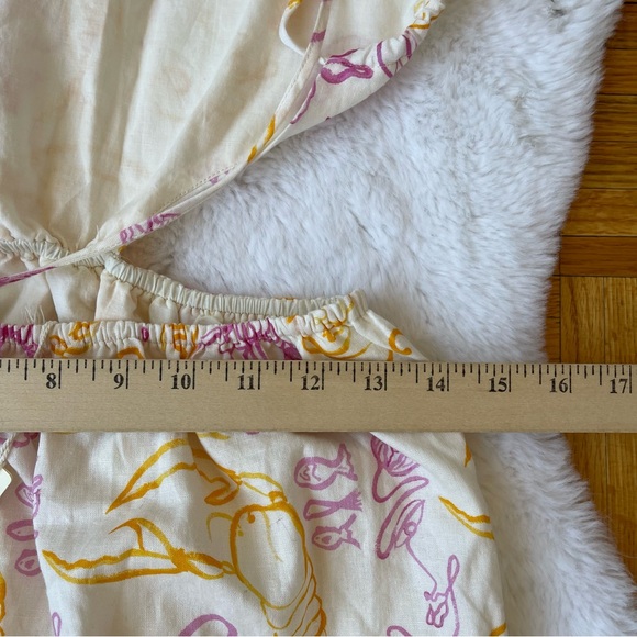 PEPPERMAYO Oysters and Prosecco printed maxi linen dress - Picture 13 of 16